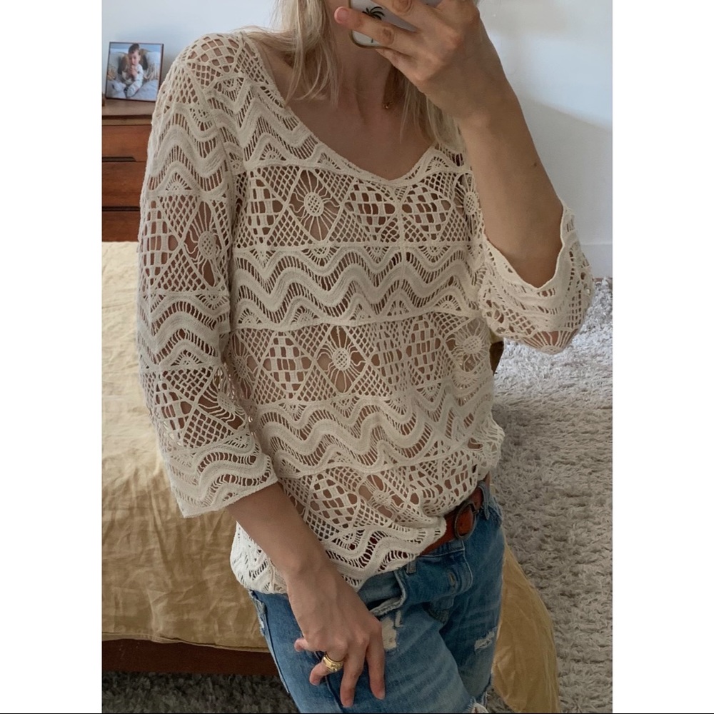 Beautiful Vintage Crochet Top Sz S/M
